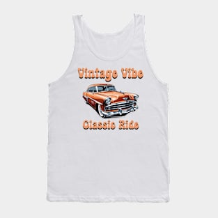 retro car vintage vibe classic ride Tank Top